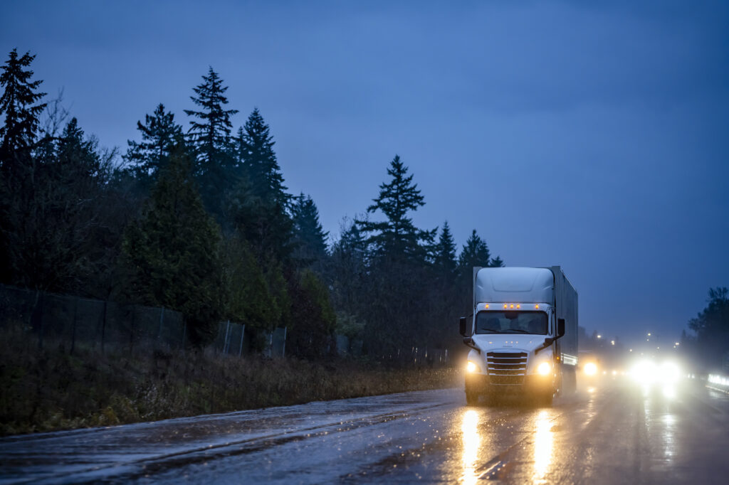 Signs like grinding noises, differences in fuel usage and burning smells can indicate truck maintenance is due.