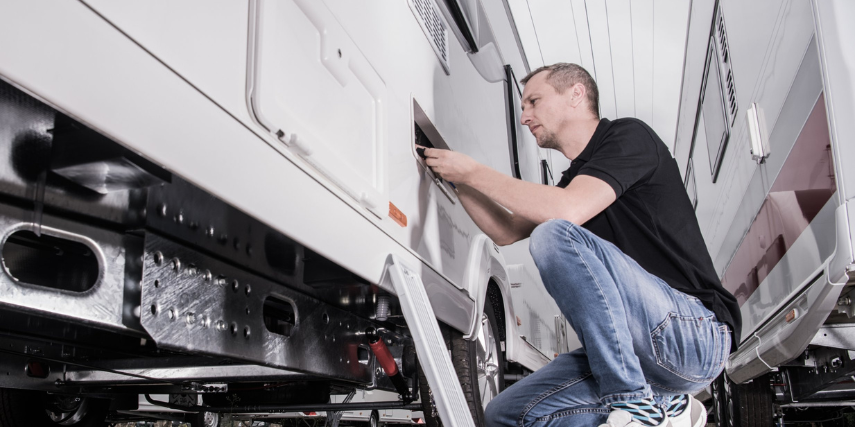 Winter maintenance on your RV includes proper battery storage and replacing water with antifreeze.