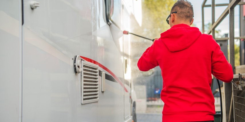 RV Maintenance should include checking seals and cleaning your awning.